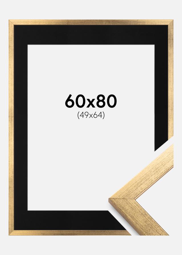 Рамка Стилен Златно 60x80 cm - Паспарту Черно 50x65 cm