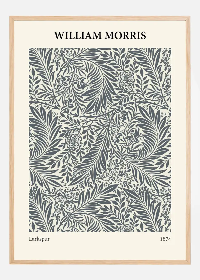 William Morris - Larkspur 3 Постер