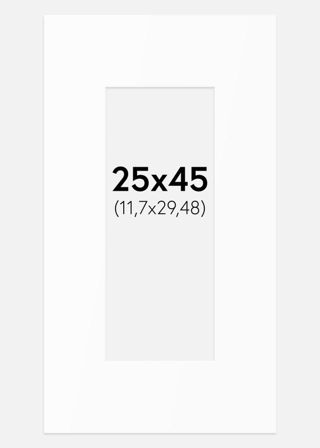 Паспарту Бял Стандарт (Бяло Ядро) 25x45 cm (11,7x29,48)