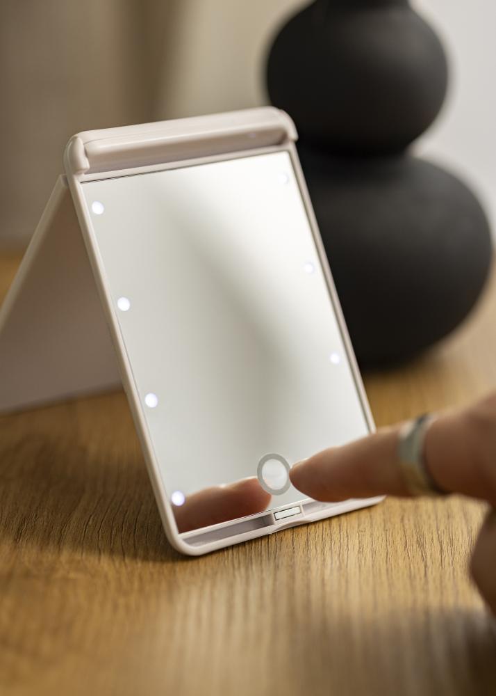 KAILA Козметично огледало Fold III бяло - 13x9 cm