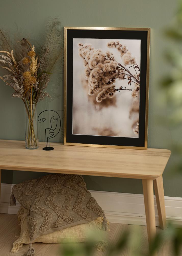 Рамка Trendy Златно 20x25 cm - Паспарту Черно 14x18 cm