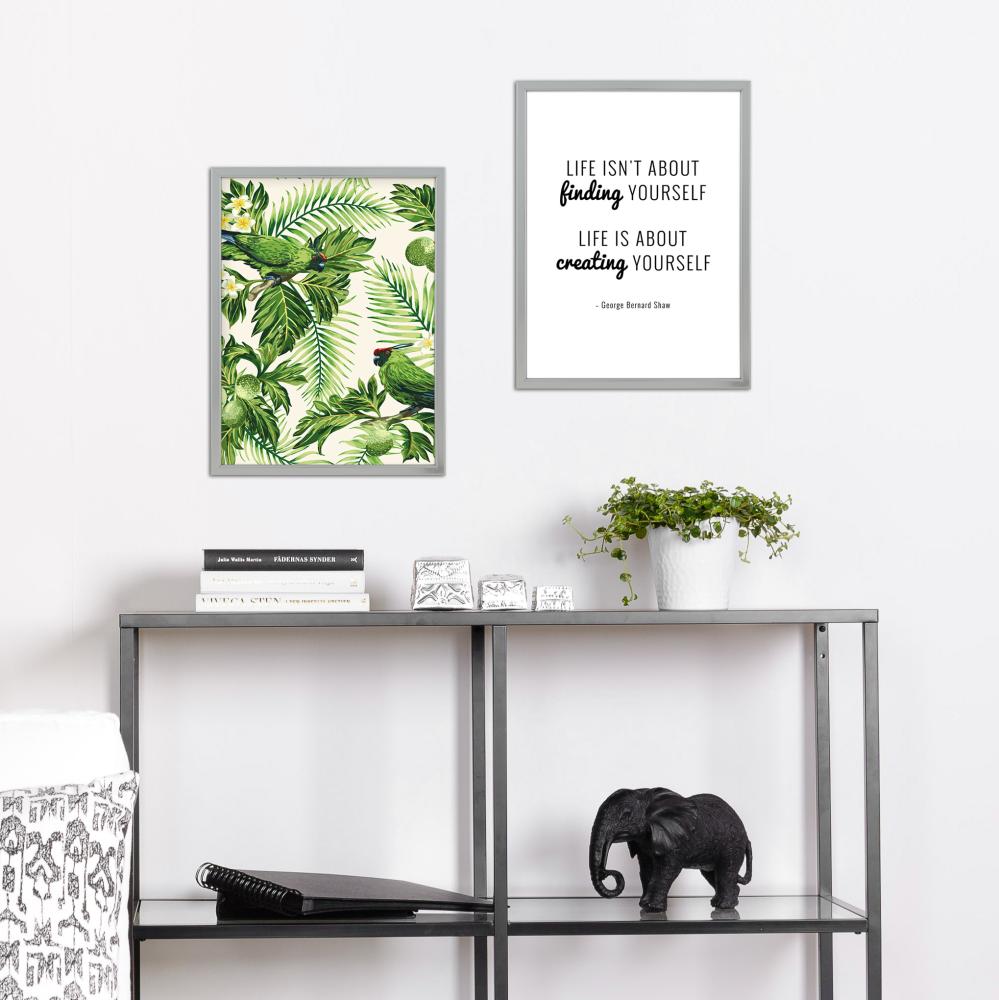 Рамка Slim Мат Антирефлекторно стъкло Сребро 30x40 cm