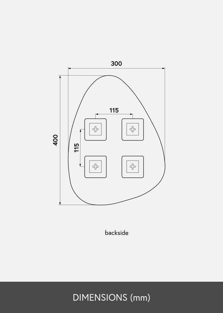 KAILA Огледало Shape I Dark Bronze 30x40 cm