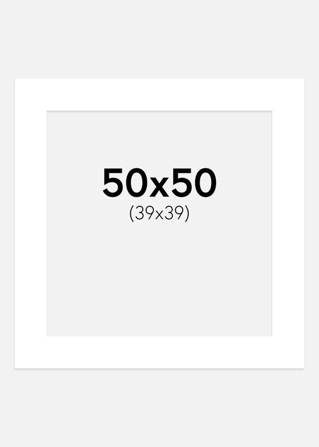 Паспарту Тебеширено бял 50x50 cm (39x39 cm)