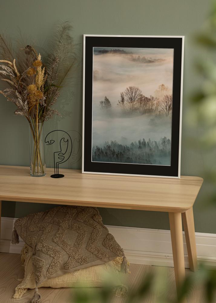 Рамка New Lifestyle бяло 30x40 cm - Паспарту Черно 18x27 cm