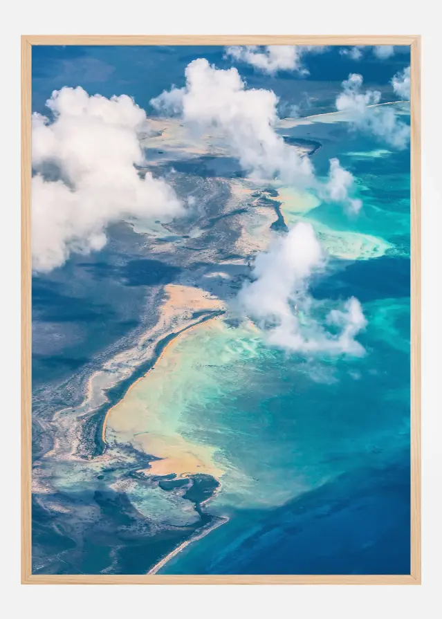 Sand Beach meets ocean Постер