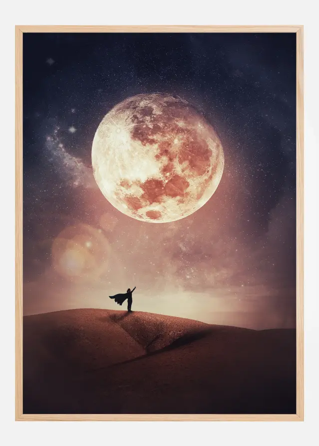 Look at the moon Постер