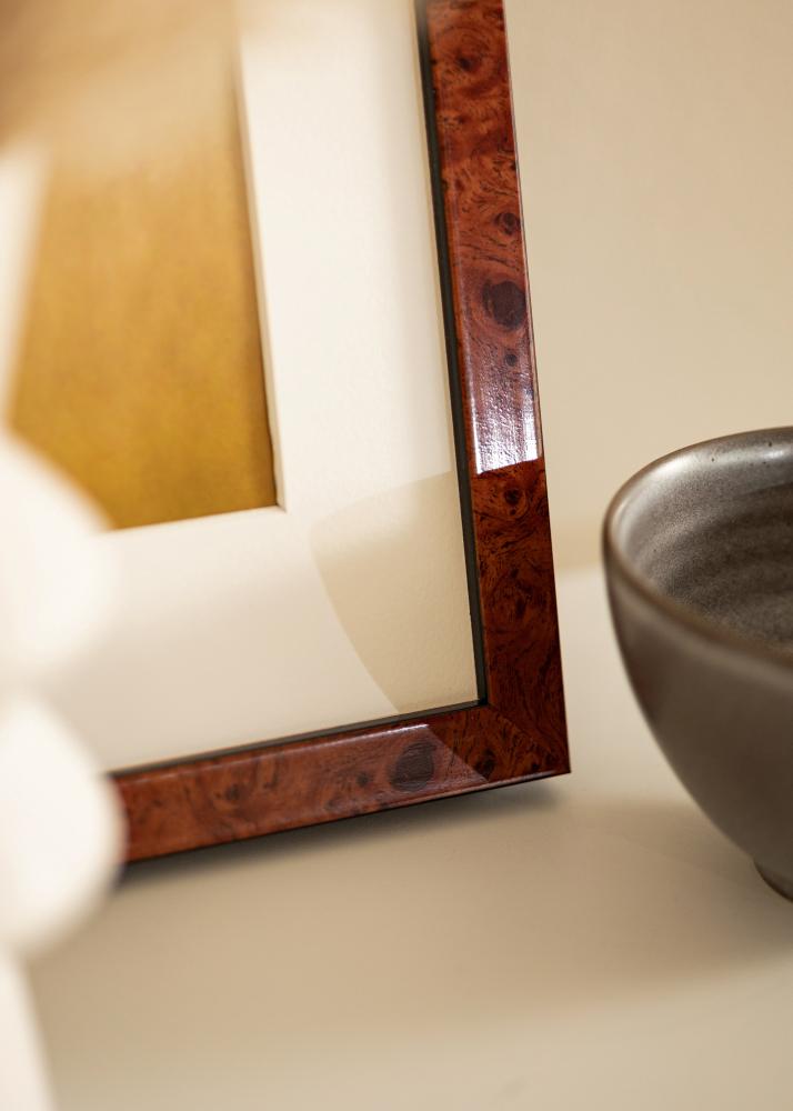 Рамка Hermes Акрилно стъкло Burr Walnut 70x100 cm