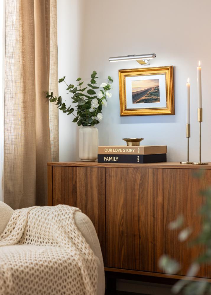 KAILA Lux Bateryno Osveshtenie za Kartini 33 cm - Srebro