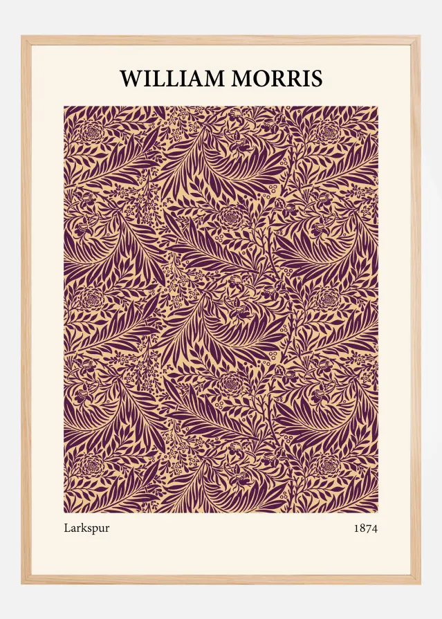 William Morris - Larkspur 6 Постер