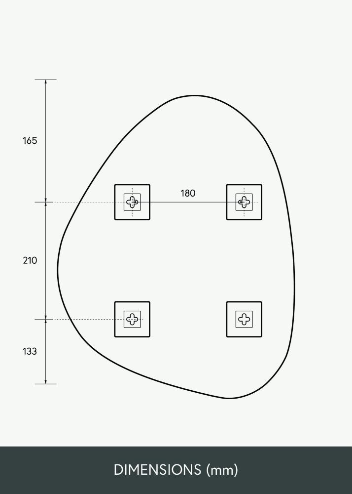 KAILA Огледало Bump 40x51 cm