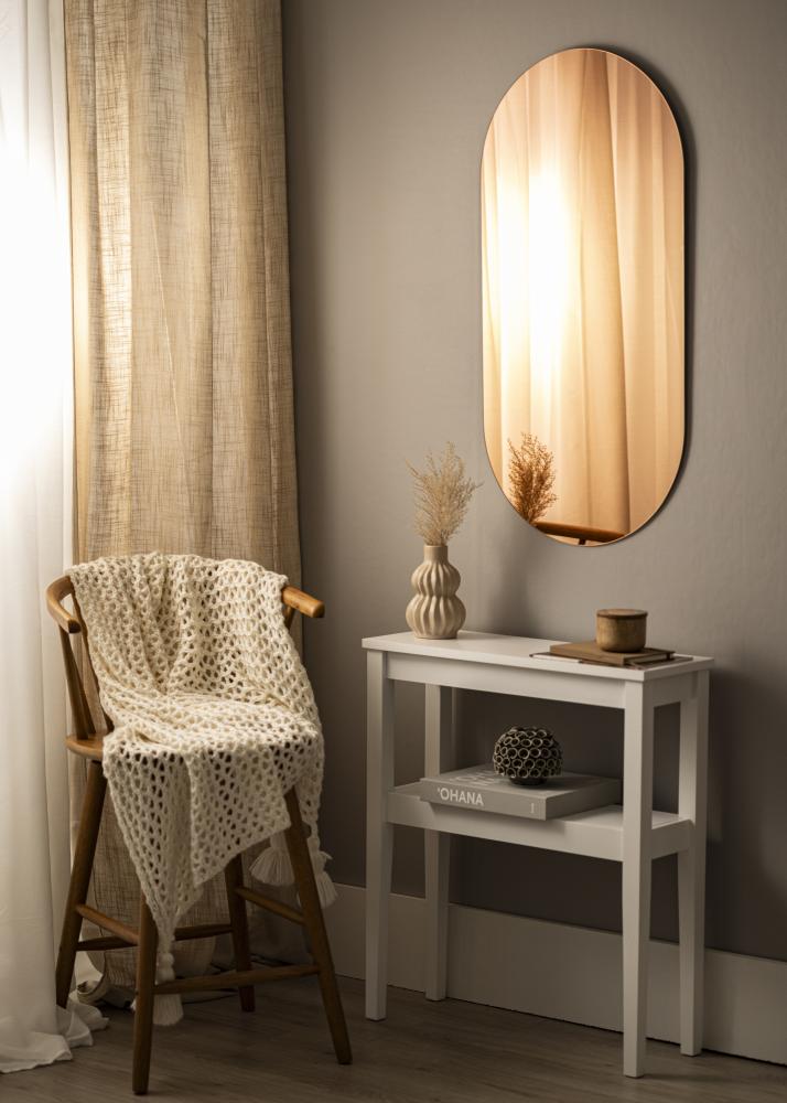 KAILA Огледало Овално Rose Gold 50x100 cm