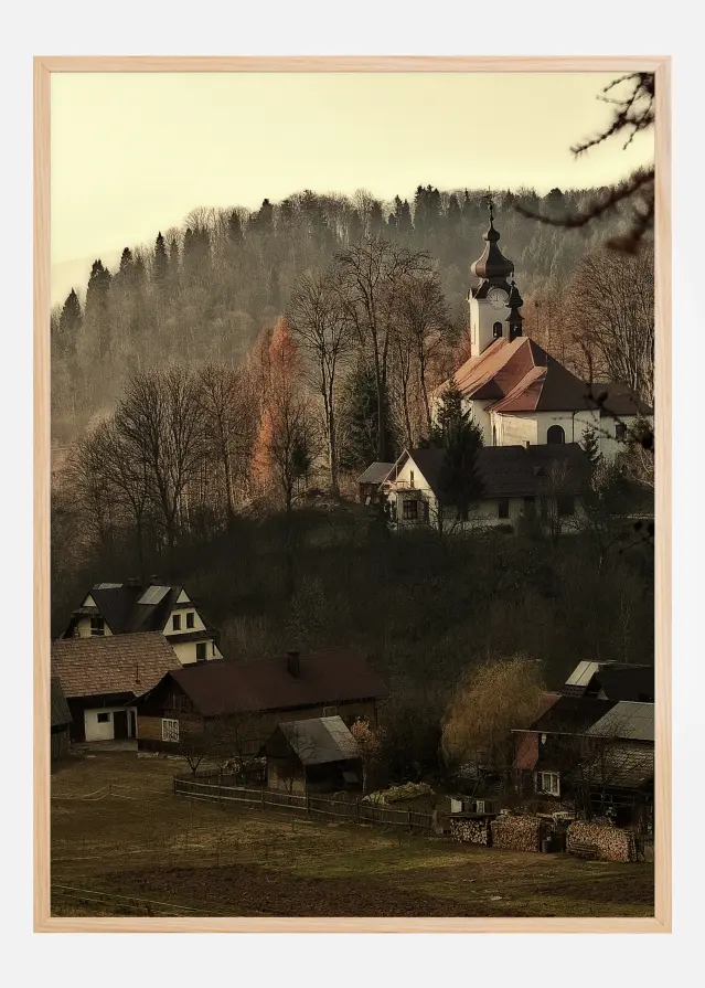 Autum Village Постер