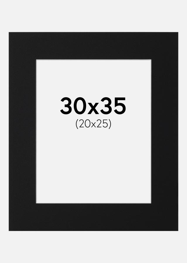 Паспарту Черен Стандарт (Бяло Ядро) 30x35 cm (20x25)