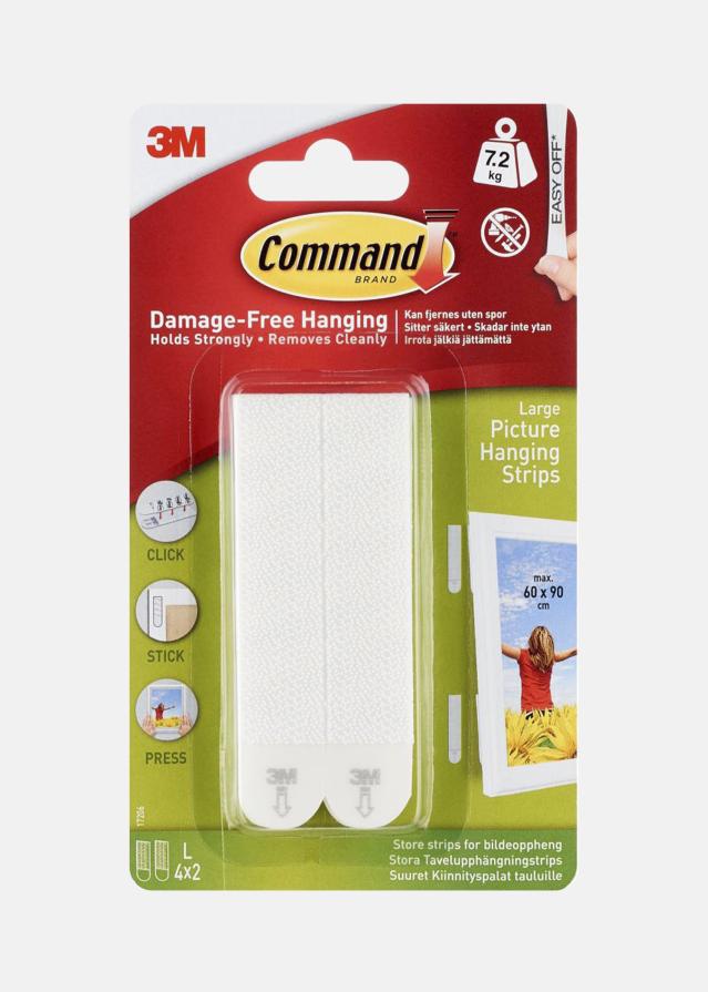 3M Command Large Стойка за картина бяло - 7 kg