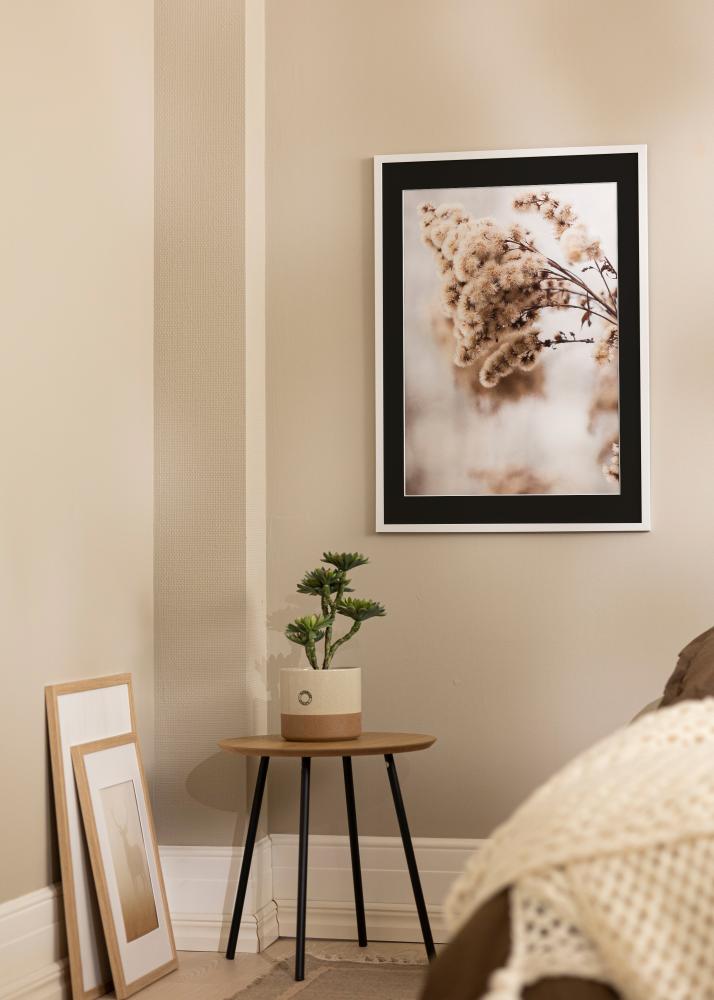 Рамка Trendy бяло 20x30 cm - Паспарту Черно 10x20 cm