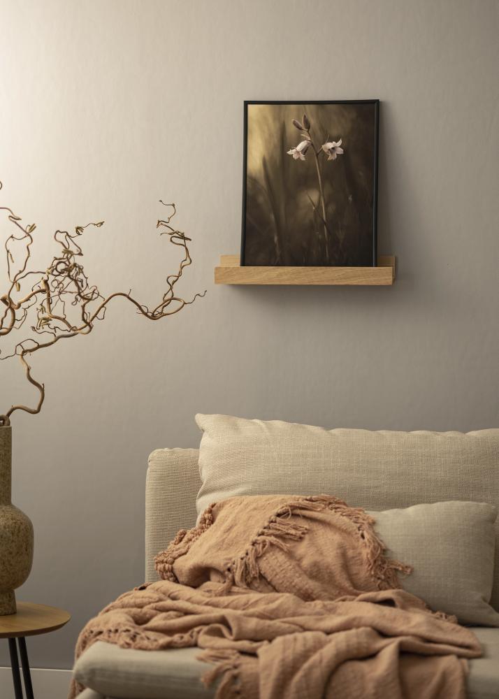 KAILA Рафт за картини от масивен дъб 40 cm