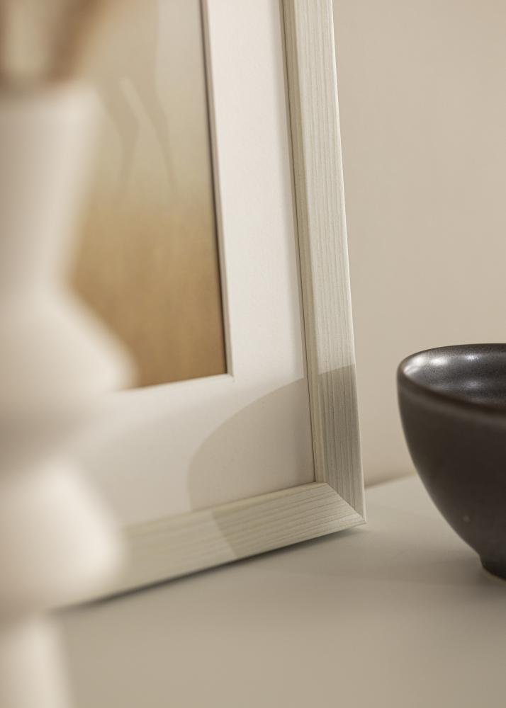 Рамка Fiorito бяло 40x50 cm - Паспарту бяло 29,7x42 cm (A3)