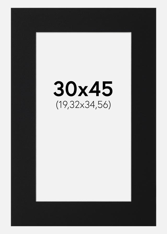 Паспарту Черен Стандарт (Бяло Ядро) 30x45 cm (19,32x34,56)