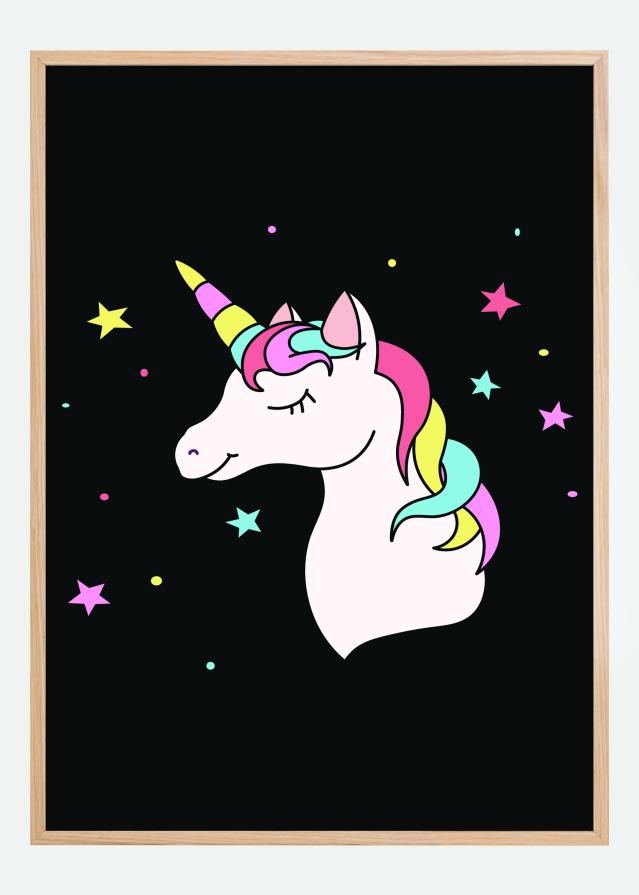 Unicorn Black Постер