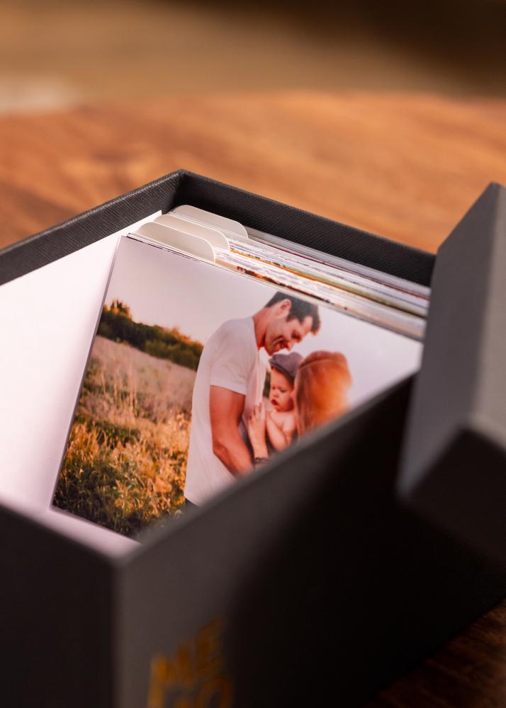 KAILA MEMORIES Кутия за снимки (700 снимки в 10x15 cm) - Черна