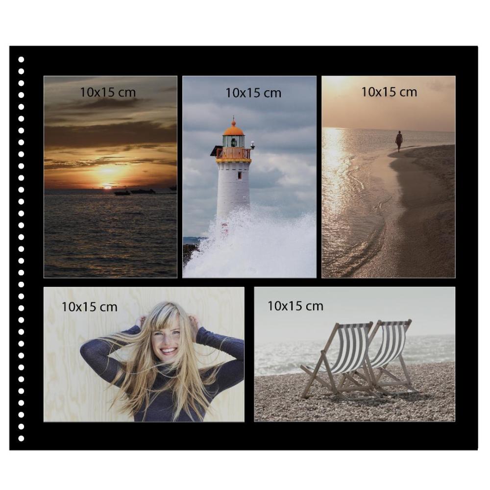 Bella Vista Албум със спирала Fuchsia - 35x30 cm (40 Черни Страници / 20 листа)