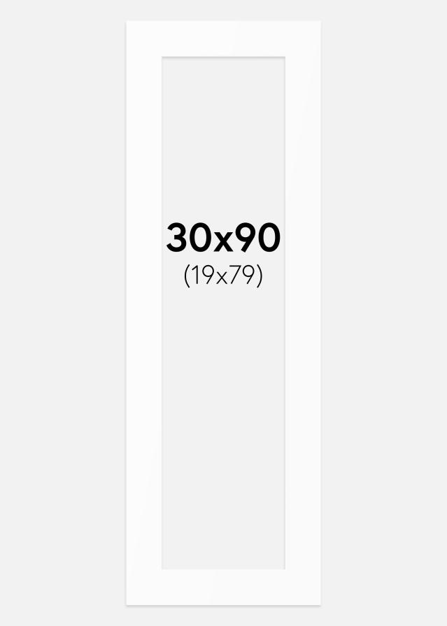 Паспарту Бял Стандарт (Бяло Ядро) 30x90 cm (19x79)