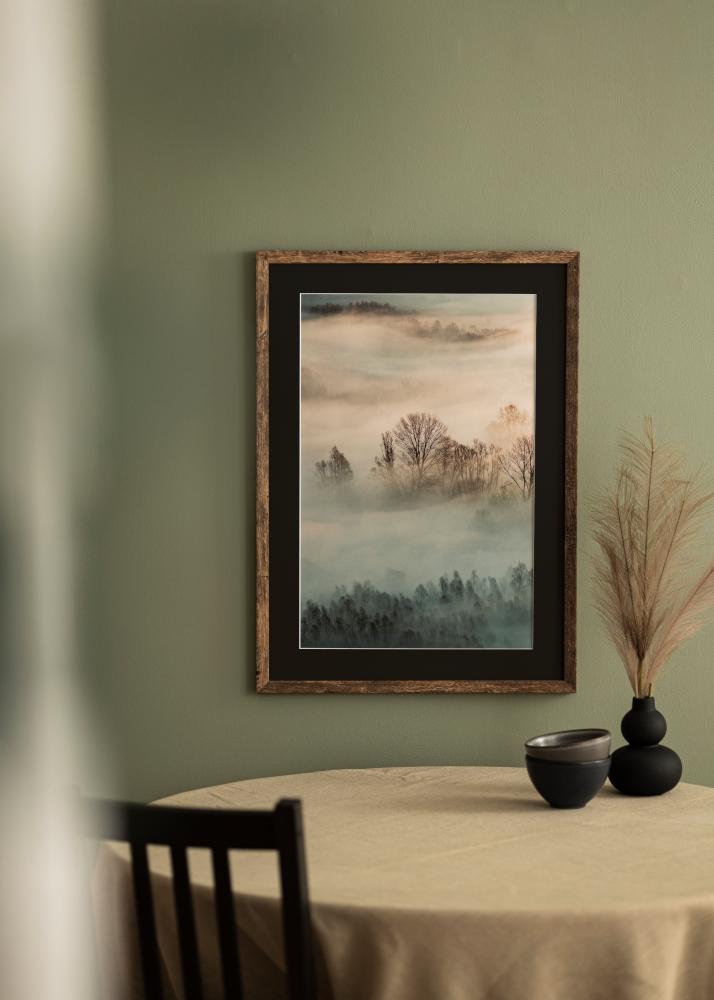 Рамка Fiorito Washed Oak 60x80 cm - Паспарту Черно 50x60 cm