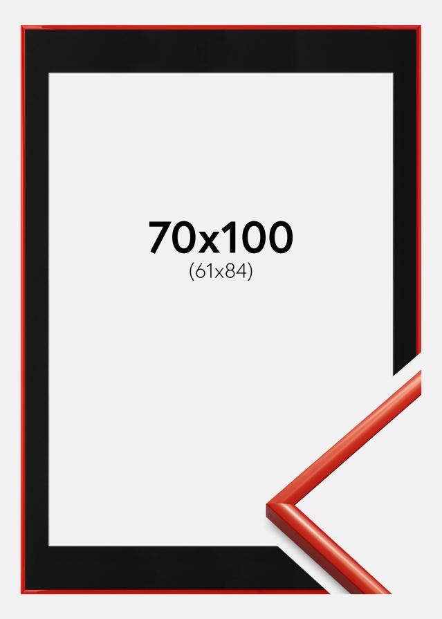 Рамка New Lifestyle Сетло червено 70x100 cm - Паспарту Черно 62x85 cm