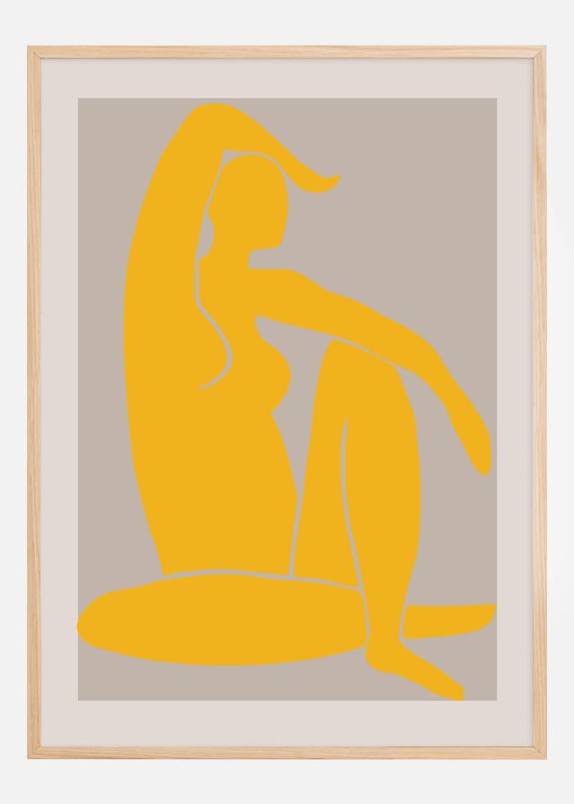 Yellow Figure Постер