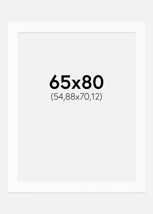 Паспарту Canson бяло Бяло ядро 65x80 cm (54,88x70,12)