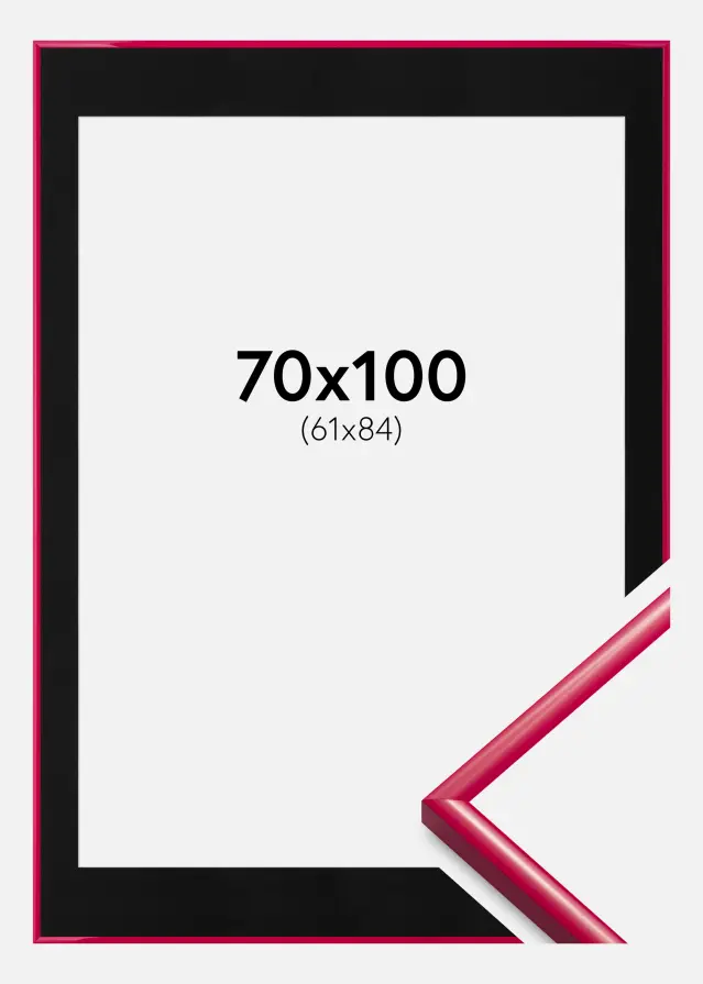 Рамка New Lifestyle Rose 70x100 cm - Паспарту Черно 62x85 cm