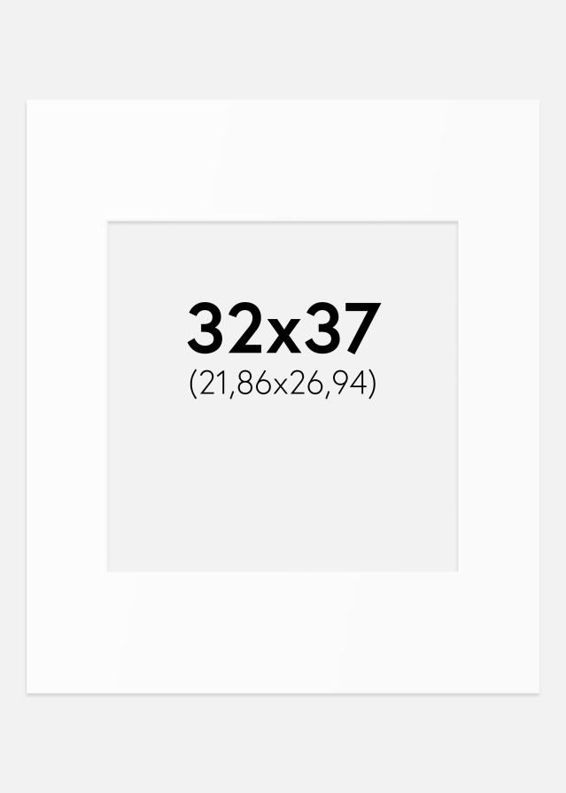 Паспарту Бял Стандарт (Бяло Ядро) 32x37 cm (21,86x26,94)