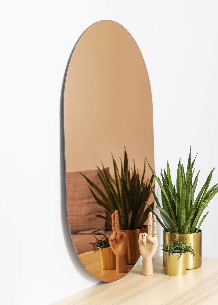 KAILA Огледало Овално Rose Gold 70x100 cm