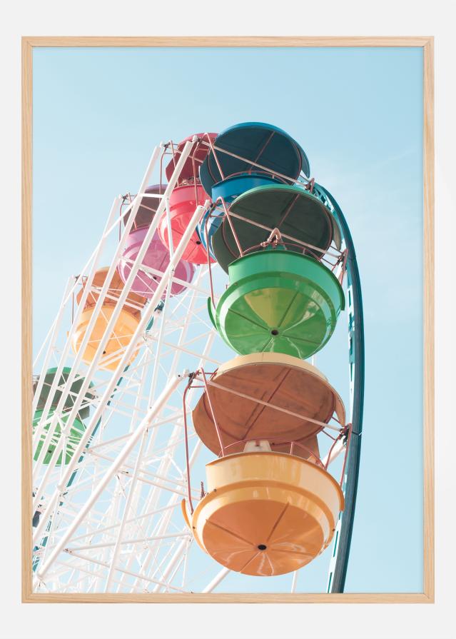 Colourful Ferris Wheel Постер