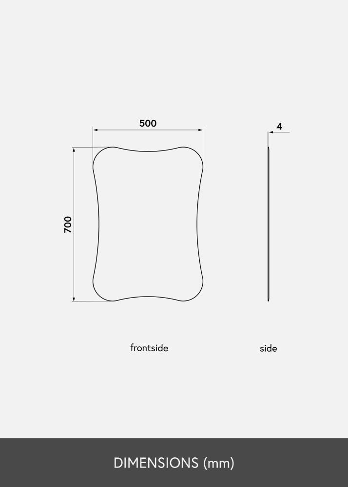 KAILA Огледало Concave 50x70 cm
