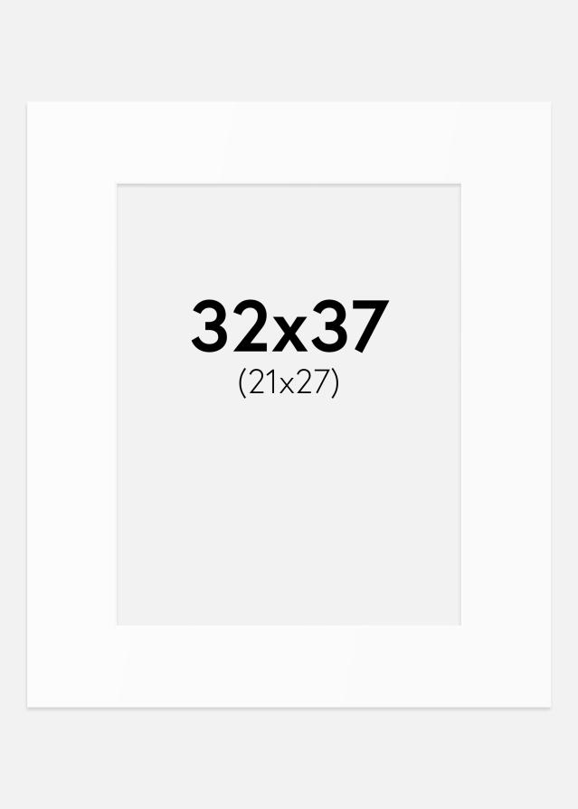 Паспарту Бял Стандарт (Бяло Ядро) 32x37 cm (21x27)