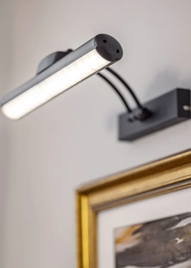 KAILA Luster Батерийно Захранвано Осветление за картини 32 cm - Черно