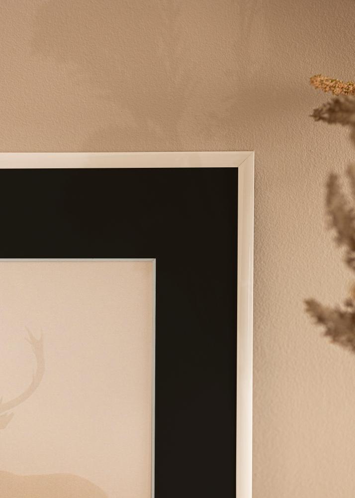 Рамка New Lifestyle бяло 30x40 cm - Паспарту Черно 18x27 cm