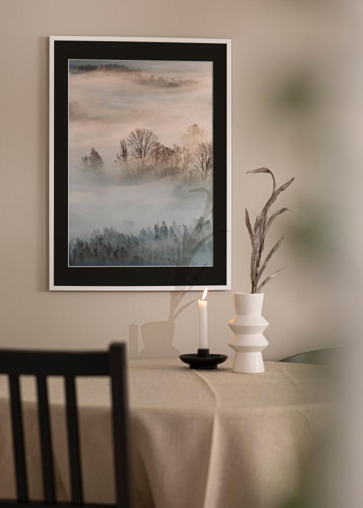 Рамка Kaspar бяло 40x60 cm - Паспарту Черно 30x50 cm