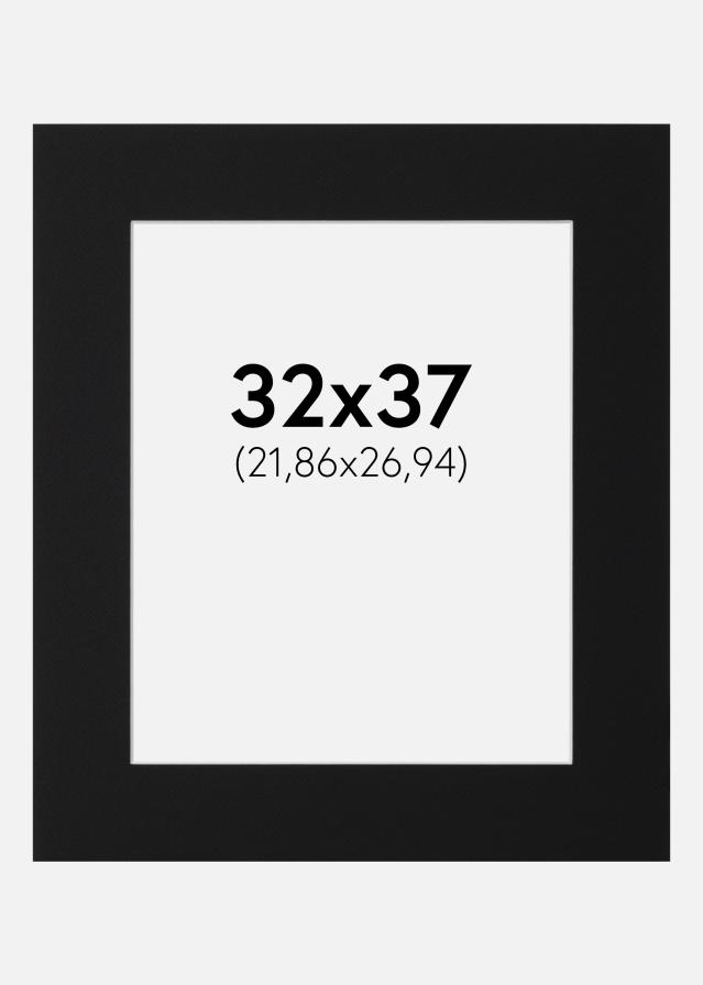 Паспарту Черен Стандарт (Бяло Ядро) 32x37 cm (21,86x26,94)