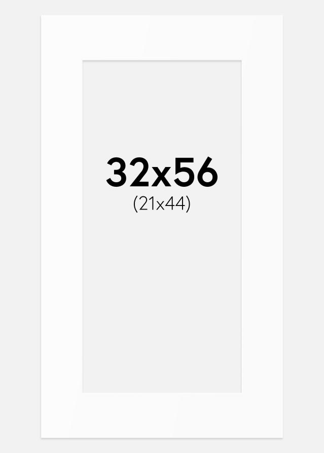 Паспарту Бял Стандарт (Бяло Ядро) 32x56 cm (21x44)