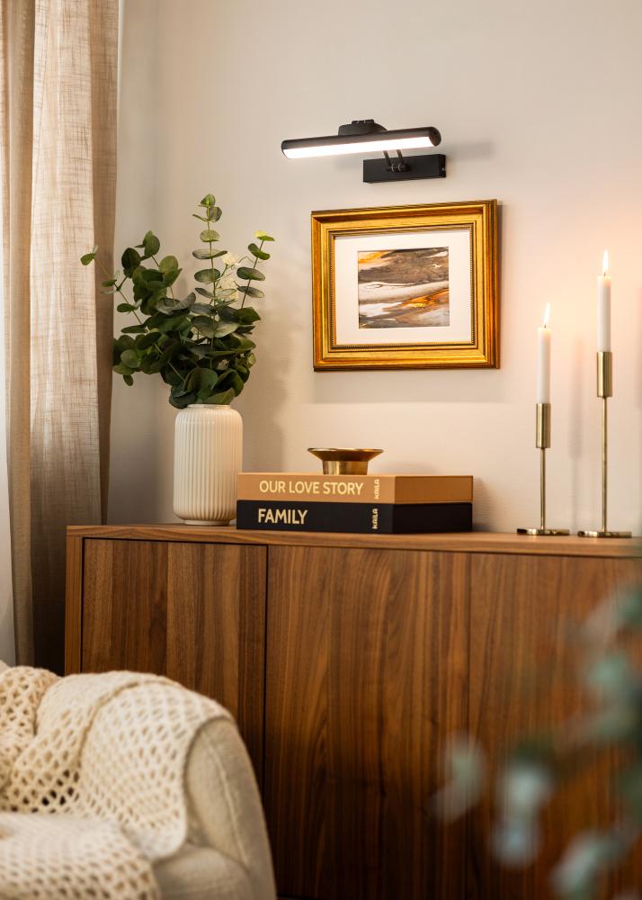 KAILA Luster Батерийно Захранвано Осветление за картини 32 cm - Черно