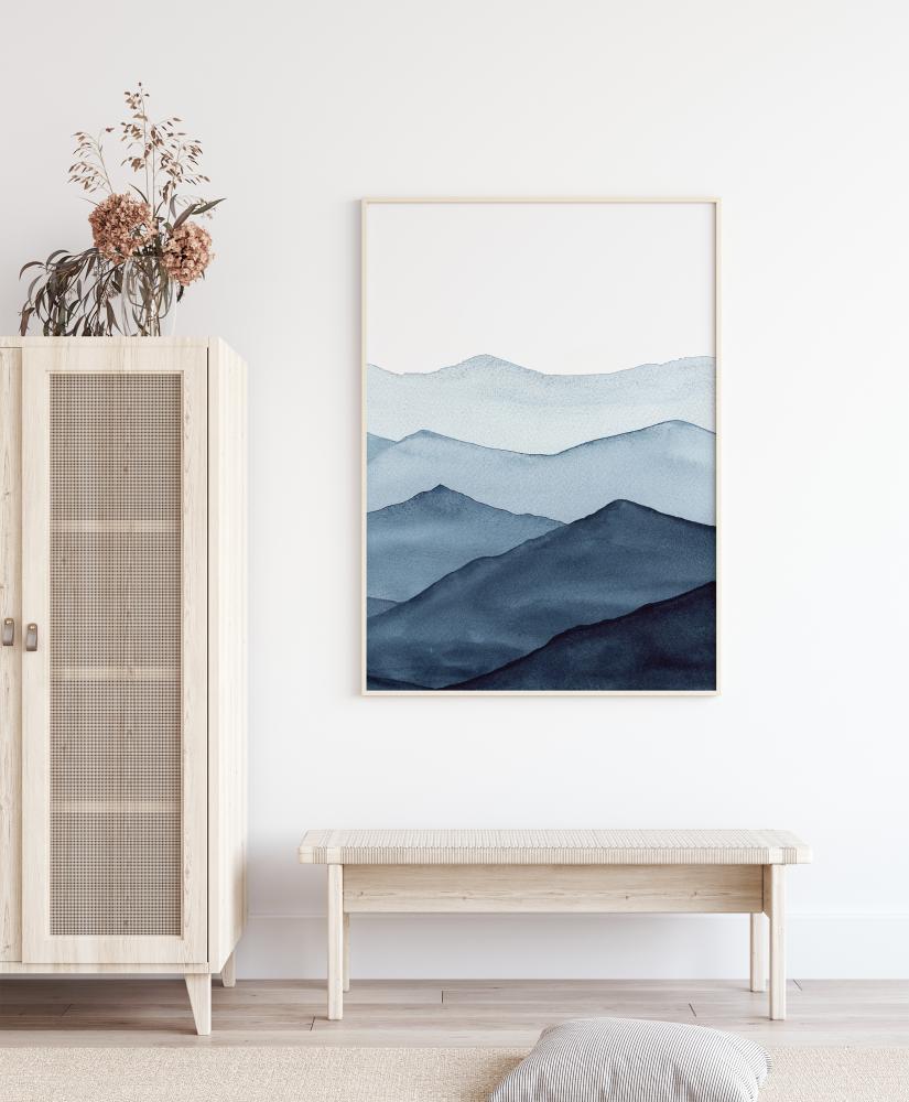 Abstract Blue Постер