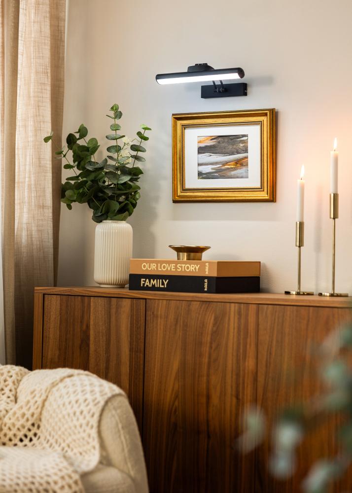 KAILA Luster Батерийно Захранвано Осветление за картини 32 cm - Черно