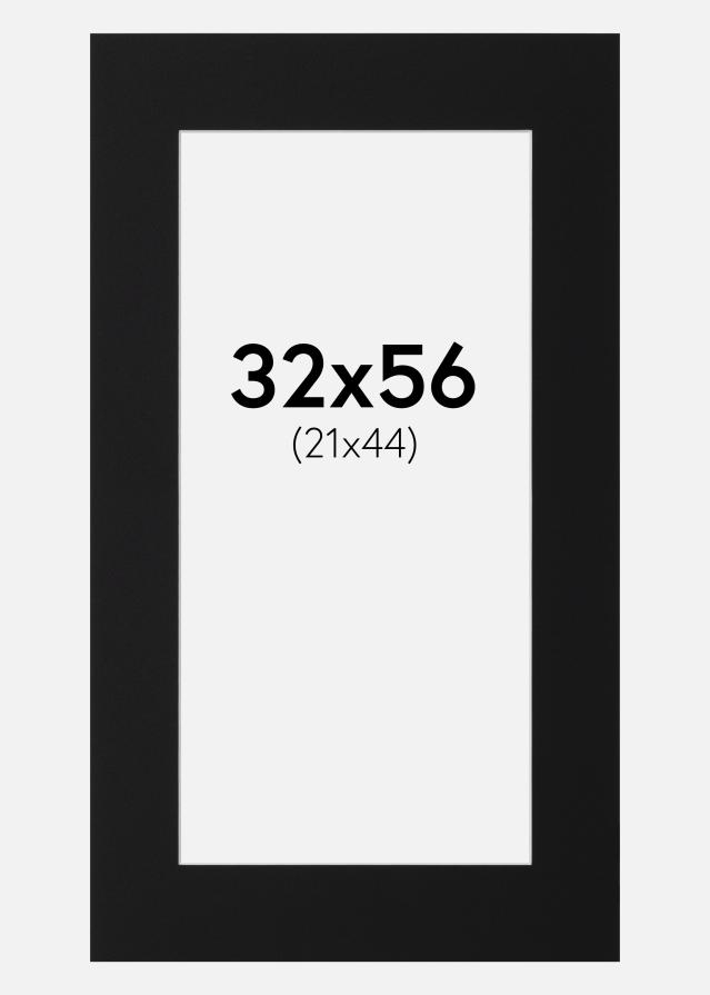 Паспарту Черен Стандарт (Бяло Ядро) 32x56 cm (21x44)