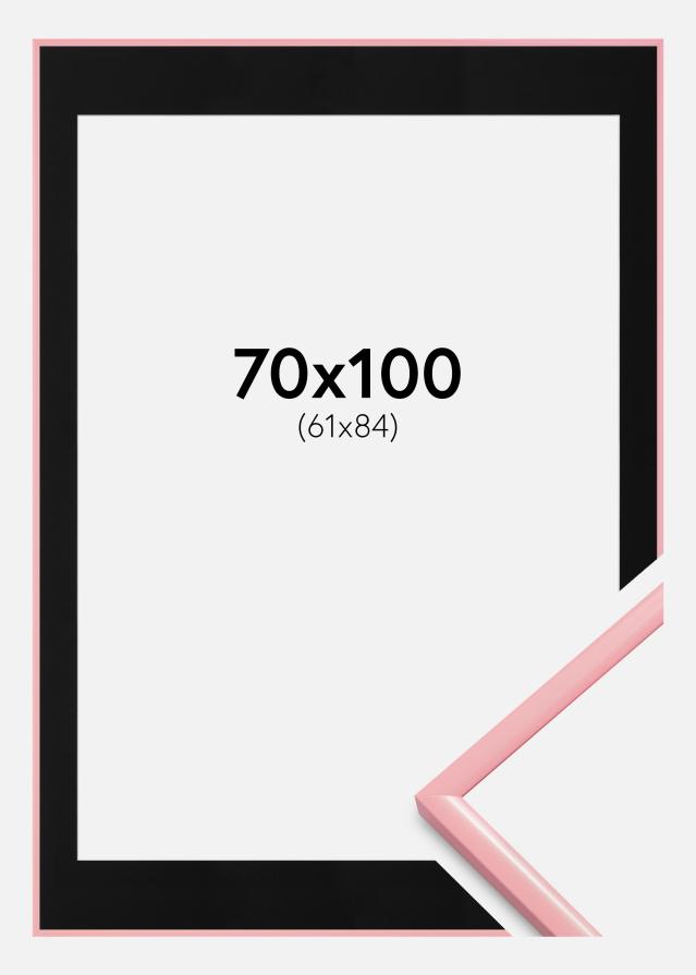 Рамка New Lifestyle Розово 70x100 cm - Паспарту Черно 62x85 cm