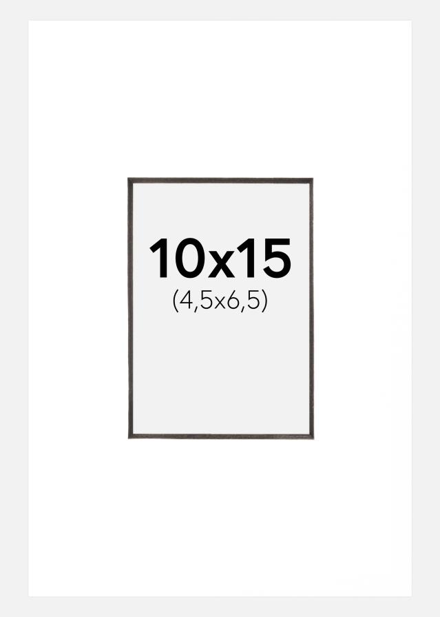 Паспарту бяло Черно ядро 10x15 cm (4,5x6,5 cm)