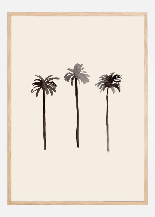 Palm Trees Ink Постер