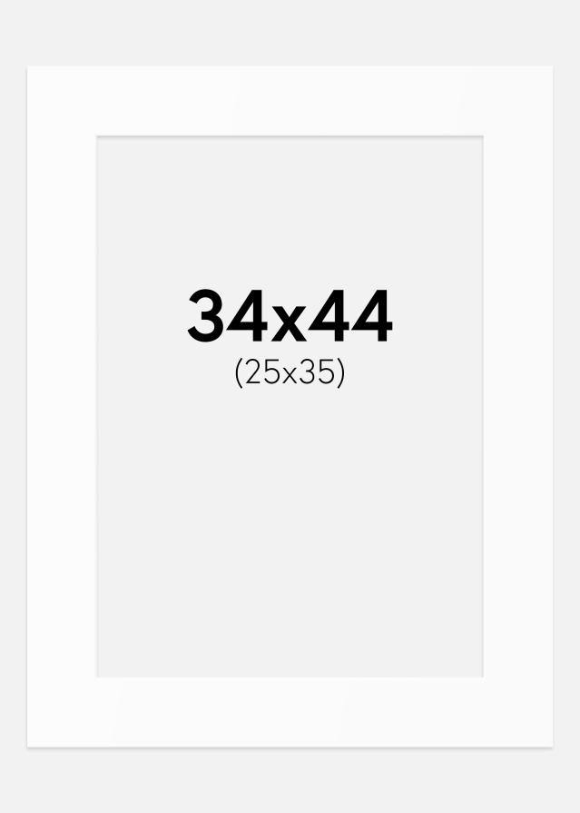 Паспарту Бял Стандарт (Бяло Ядро) 34x44 cm (25x35)